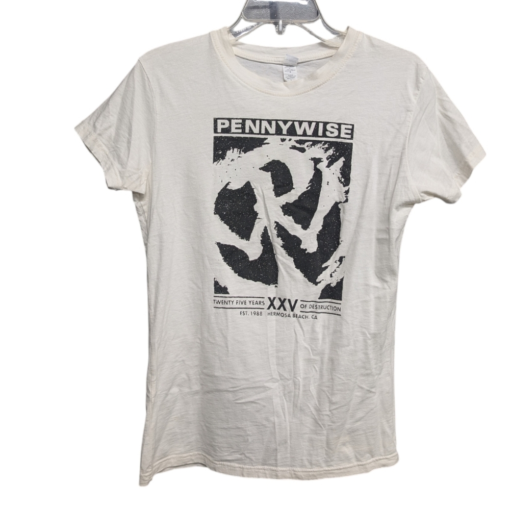 Pennywise authentic concert T-shirt 25-year anniversary women's size large